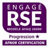 Logo Afnor Certification Engagé RSE modèle AFAQ 26000
